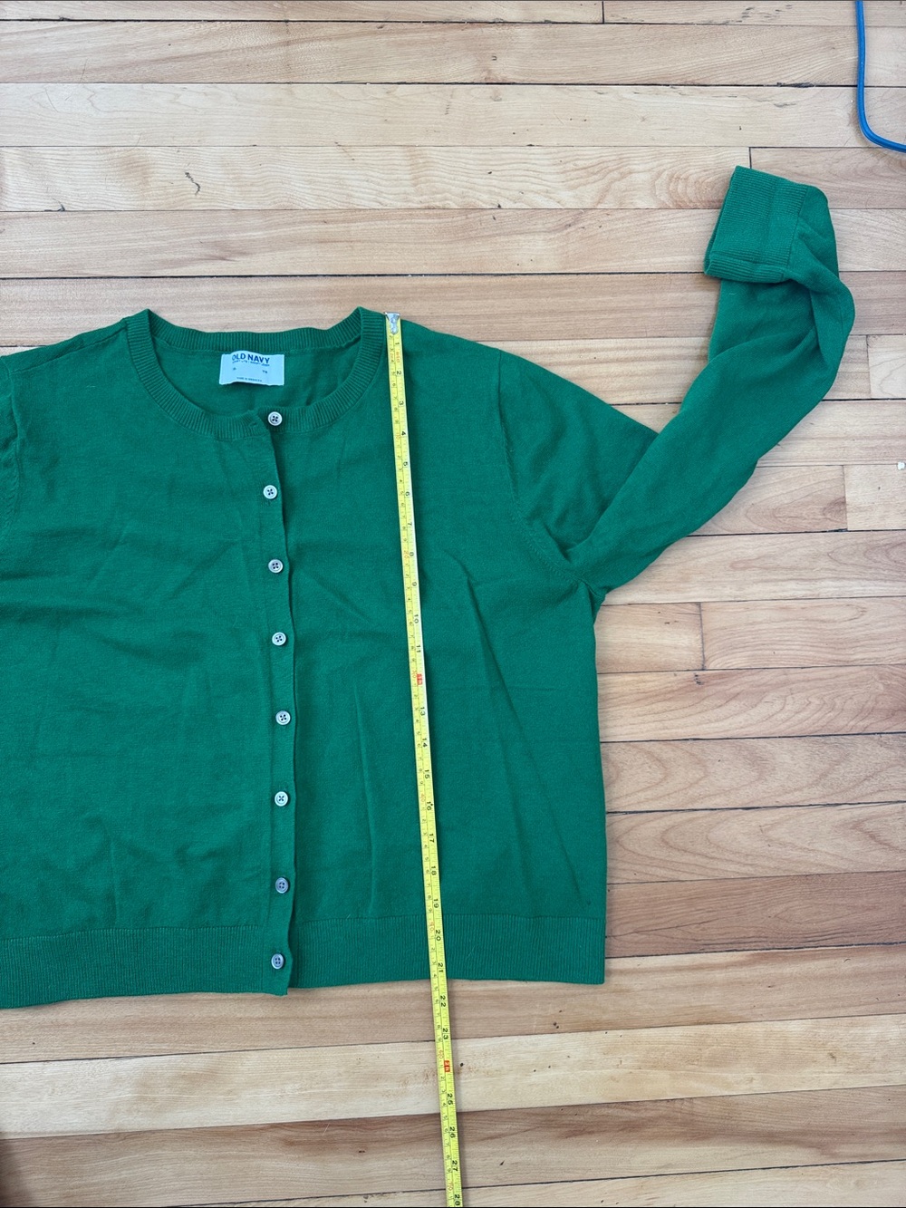 Green Women's Cardigan Sweater - Picture 5 of 5